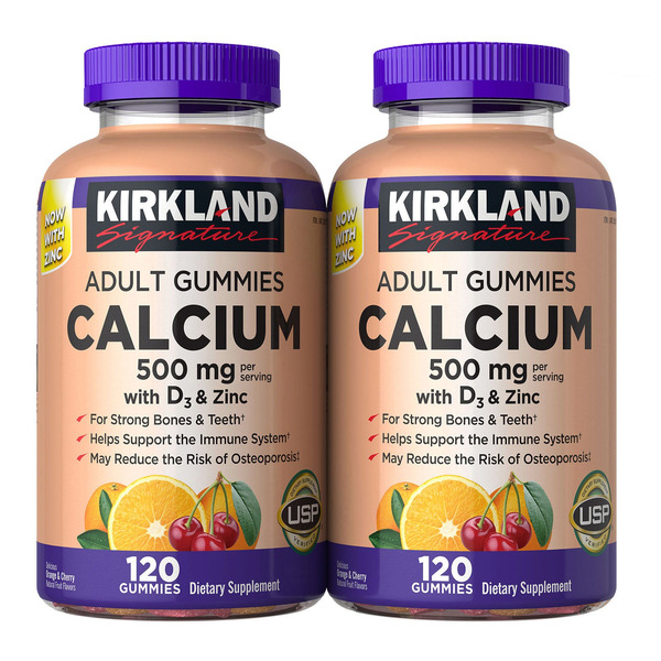 Kirkland Signature Calcium with D3 & Zinc Gummies